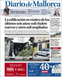 Portada de Diario de Mallorca (España)