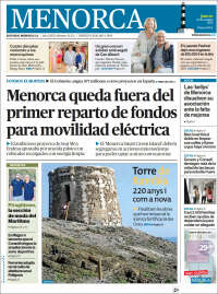 Portada de Menorca - Diario Insular (España)