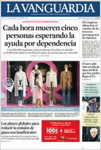 Portada de La Vanguardia (España)