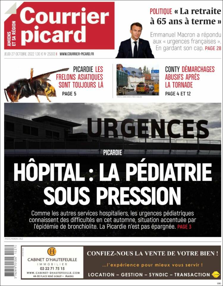 Portada de Courrier Picard (France)