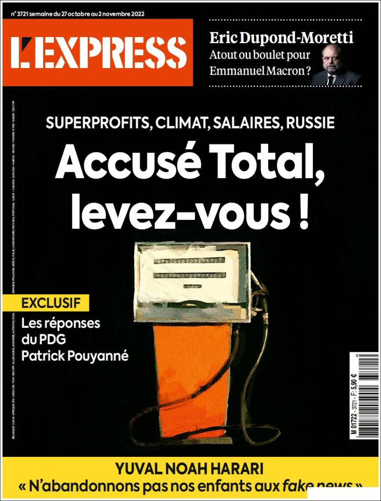 Portada de L'Express (France)