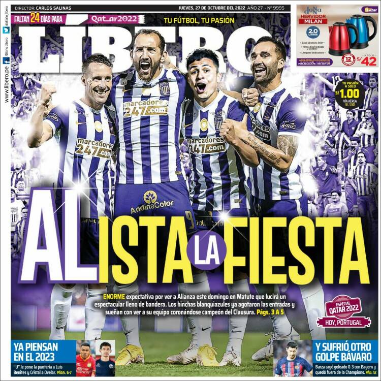 Portada de Líbero (Per&uacute;)