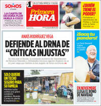 Portada de Primera Hora (Puerto Rico)