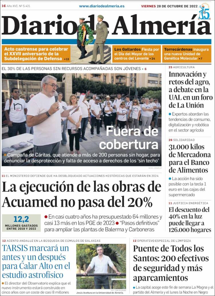 Portada de Diario de Almería (Espagne)