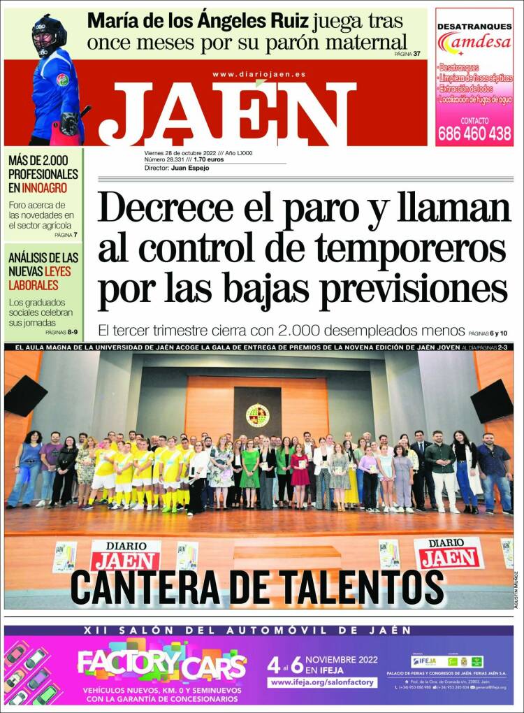 Portada de Diario Jaén (Espagne)