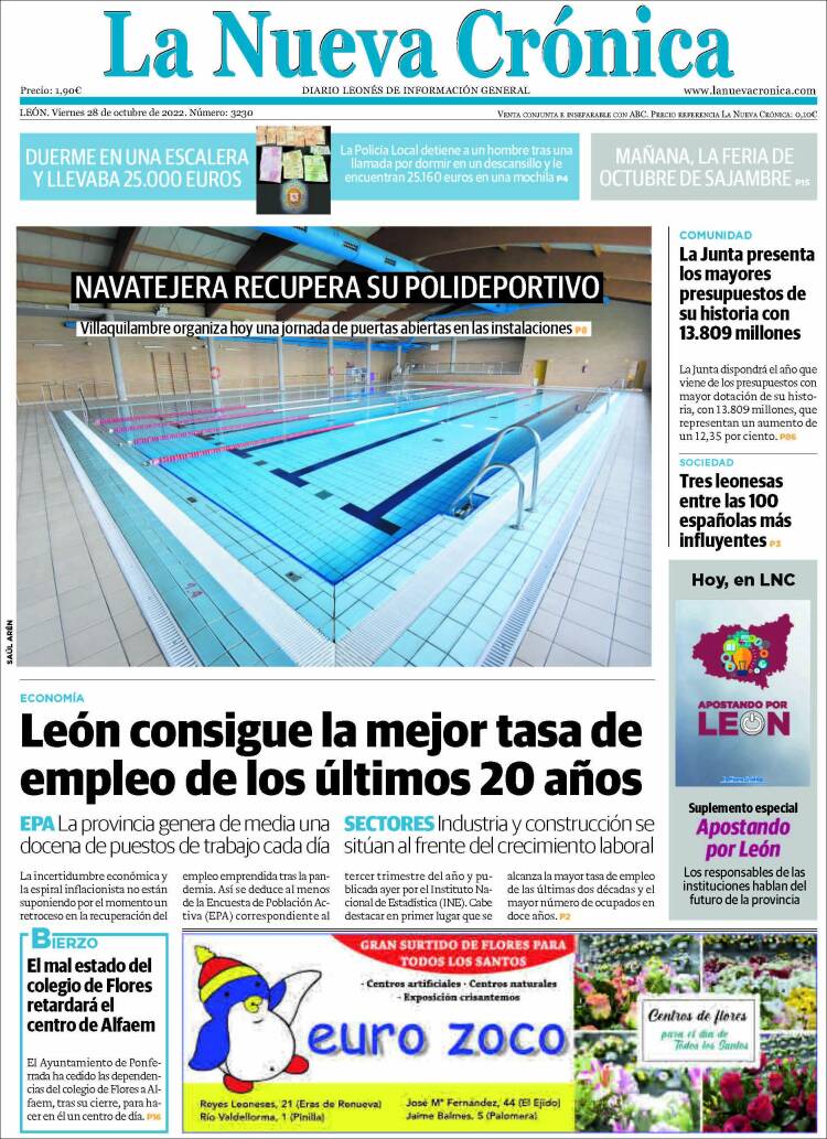 Portada de La Nueva Crónica (Espagne)