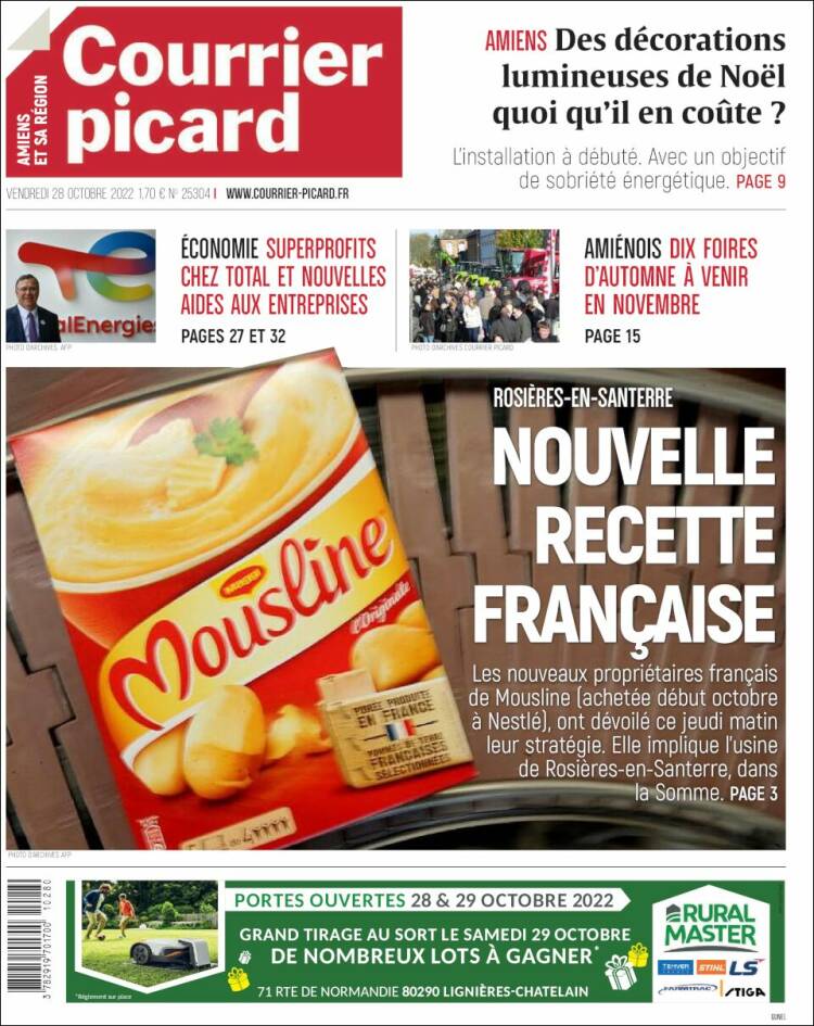 Portada de Courrier Picard (France)