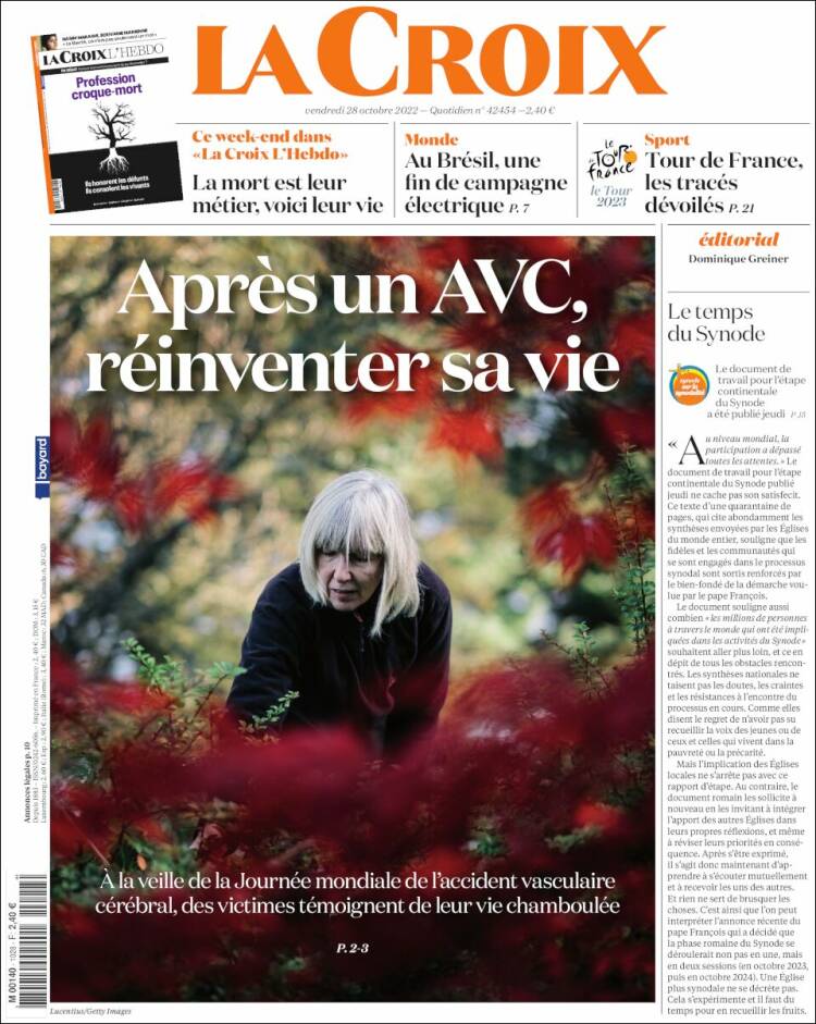 Portada de La Croix (France)