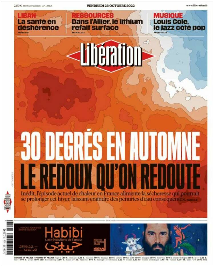 Portada de Libération (France)