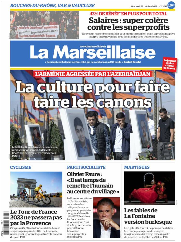 Portada de La Marseillaise (France)