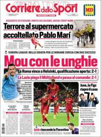 Portada de Corriere dello Sport (Italie)