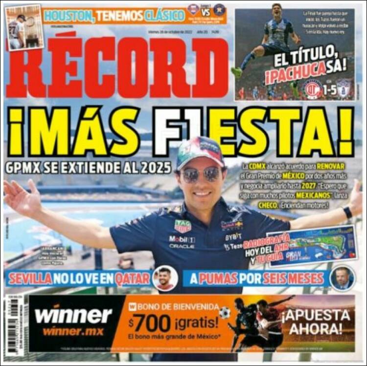 Portada de Record (México)