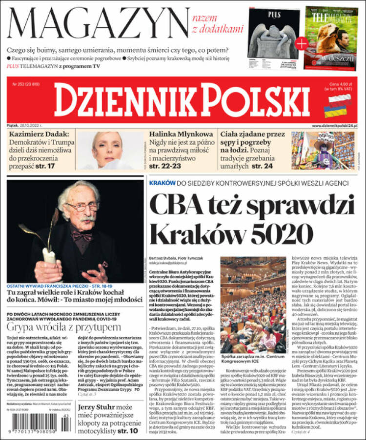 Portada de Dziennik (Pologne)