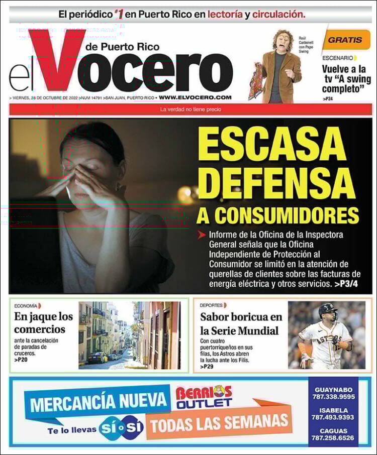 Portada de Vocero (Puerto Rico)
