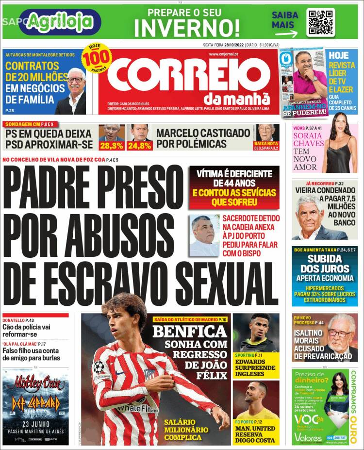 Portada de Correio da Manhã (Portugal)