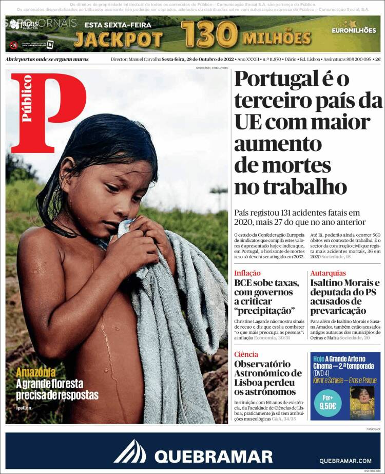 Portada de Público (Portugal)