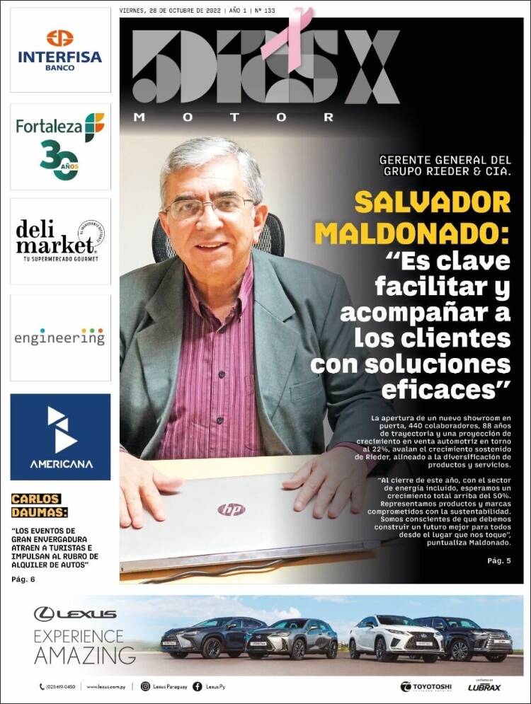 Portada de 5 Días (Paraguay)