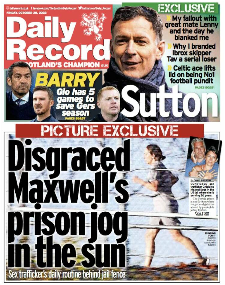 Portada de Daily Record (United Kingdom)