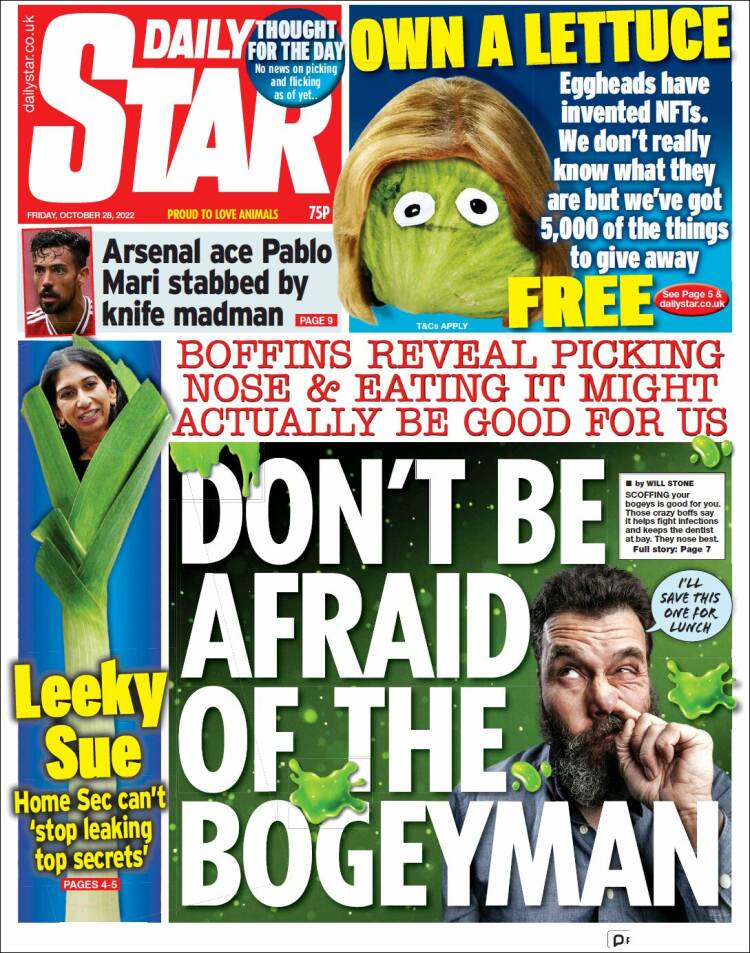 Portada de Daily Star (United Kingdom)