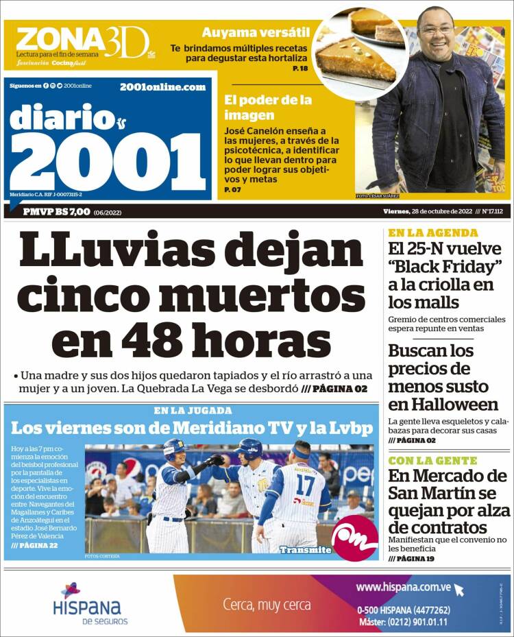 Portada de 2001 - Dosmiluno (Venezuela)