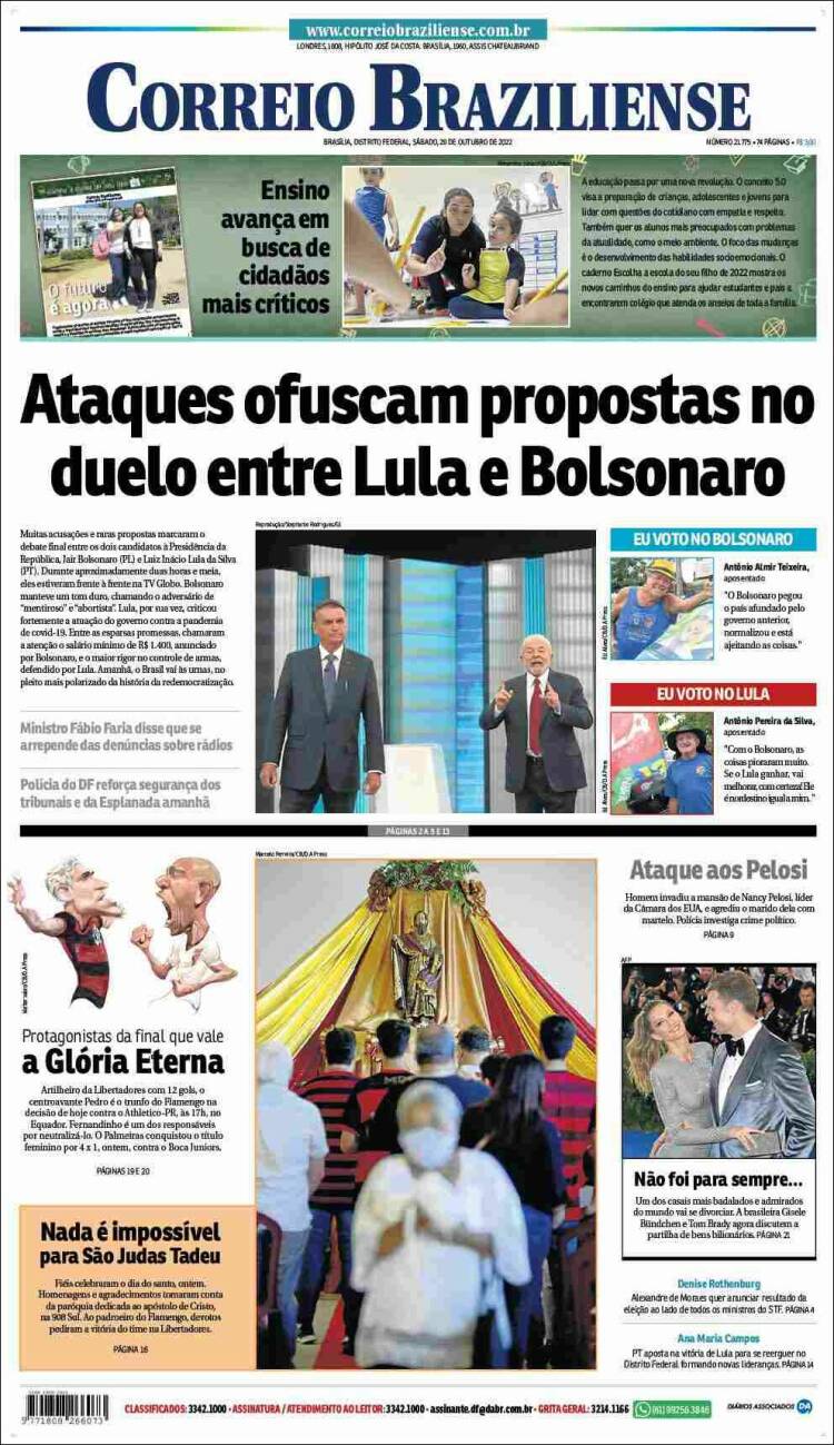 Portada de Correio Braziliense (Brasil)
