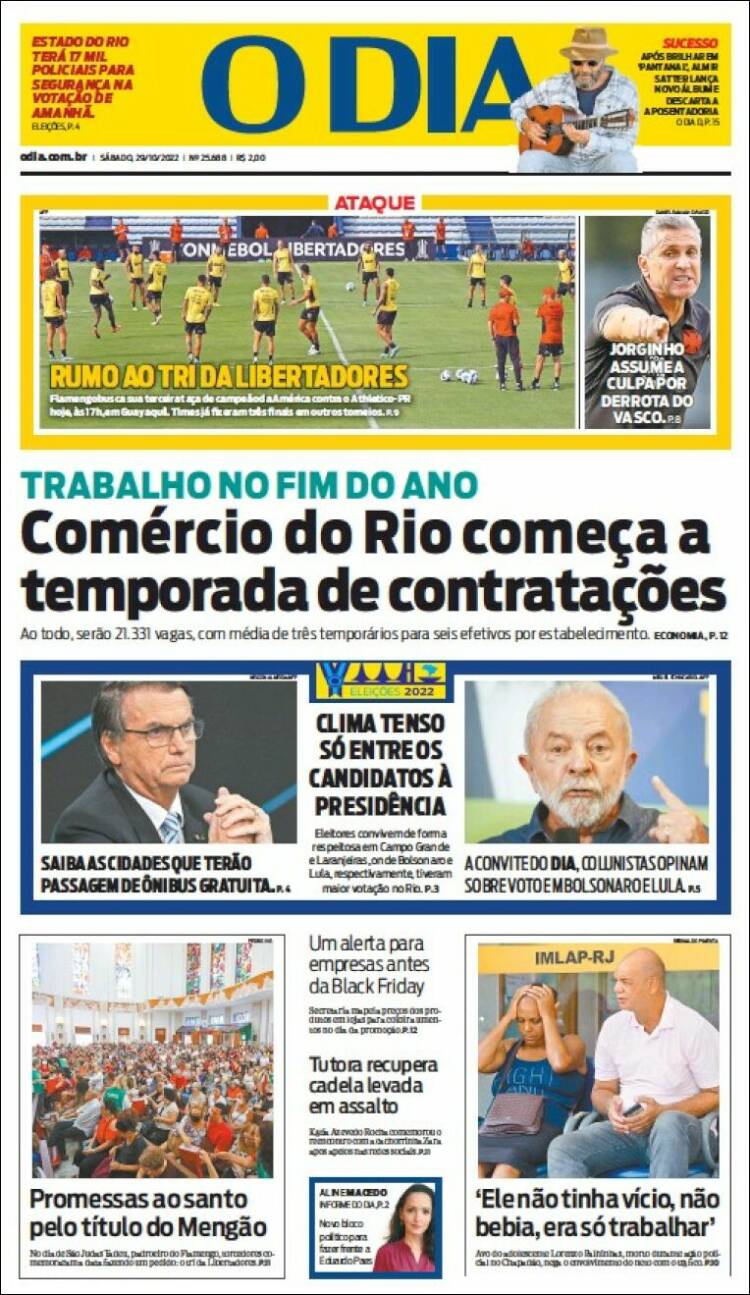 Portada de O Dia (Brasil)
