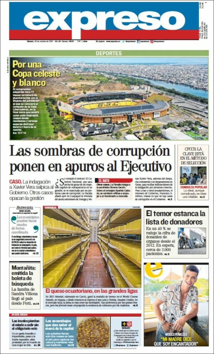 Portada de Expreso (Ecuador)