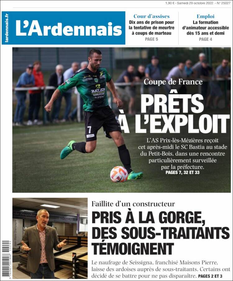 Portada de L'Ardenais (Francia)