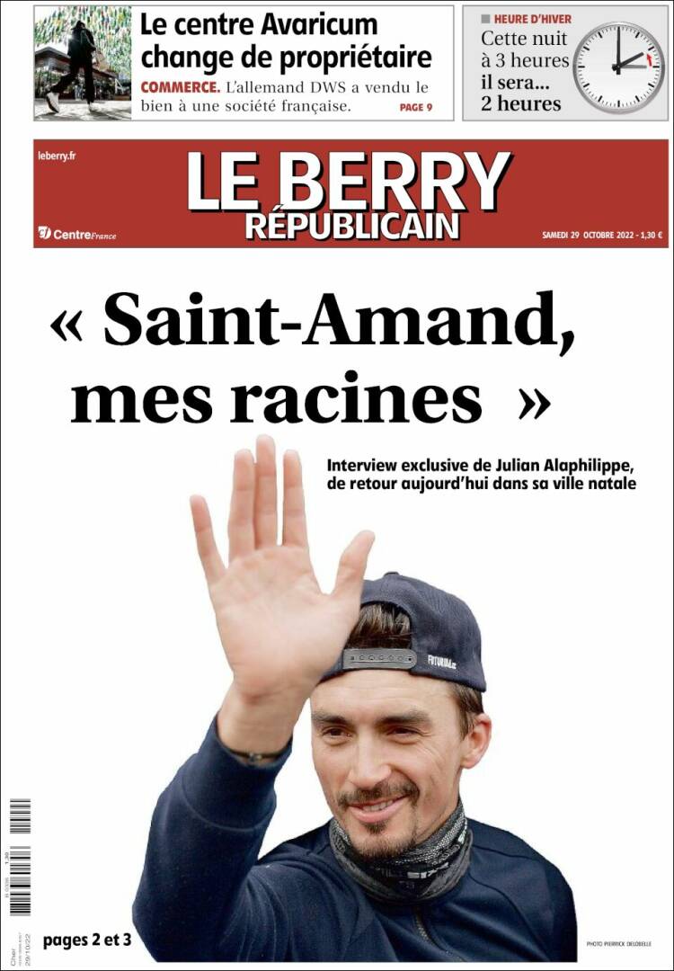 Portada de Berry Republicain (Francia)