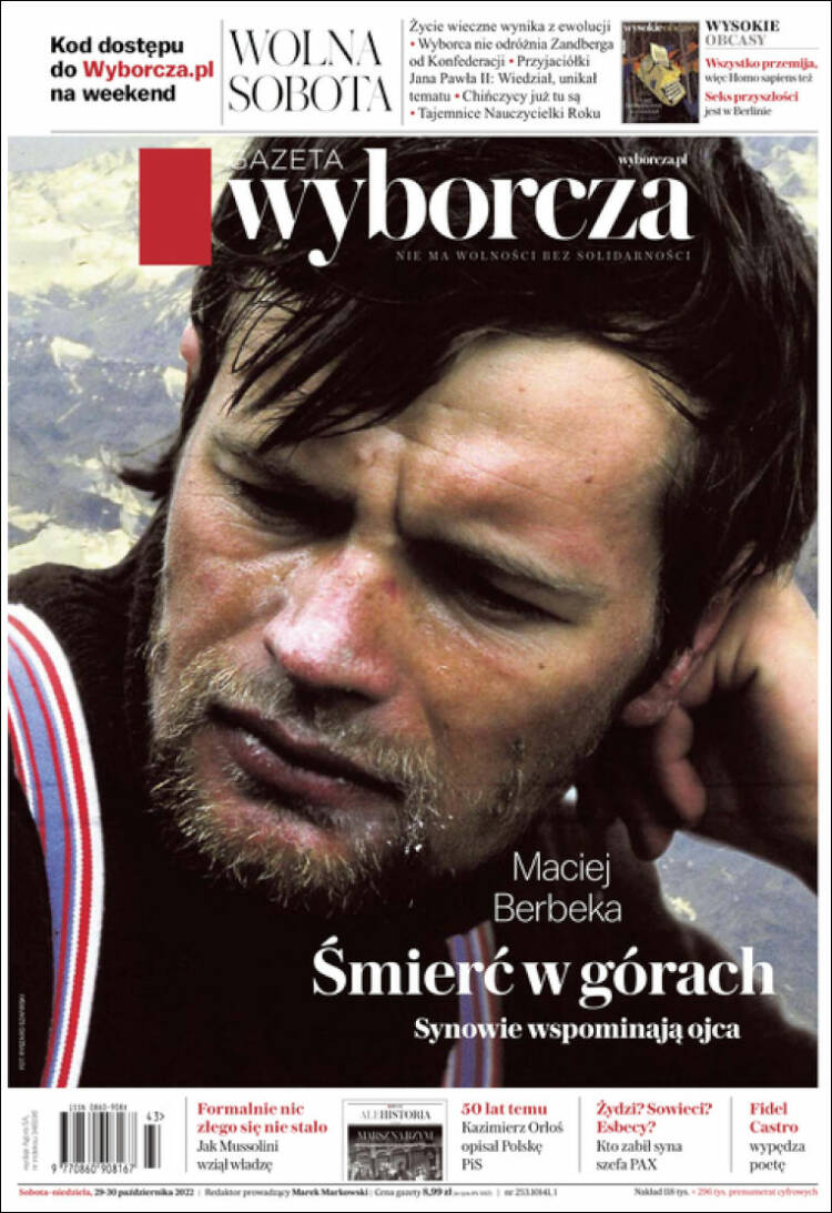 Portada de Gazeta Wyborcza (Polonia)