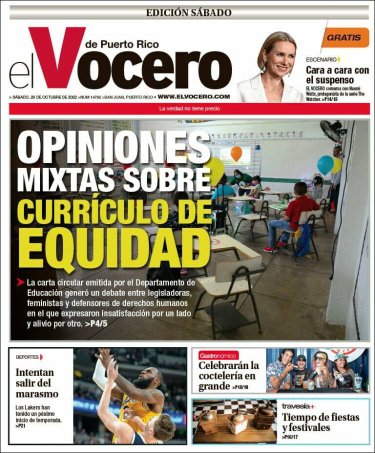 Portada de Vocero (Puerto Rico)