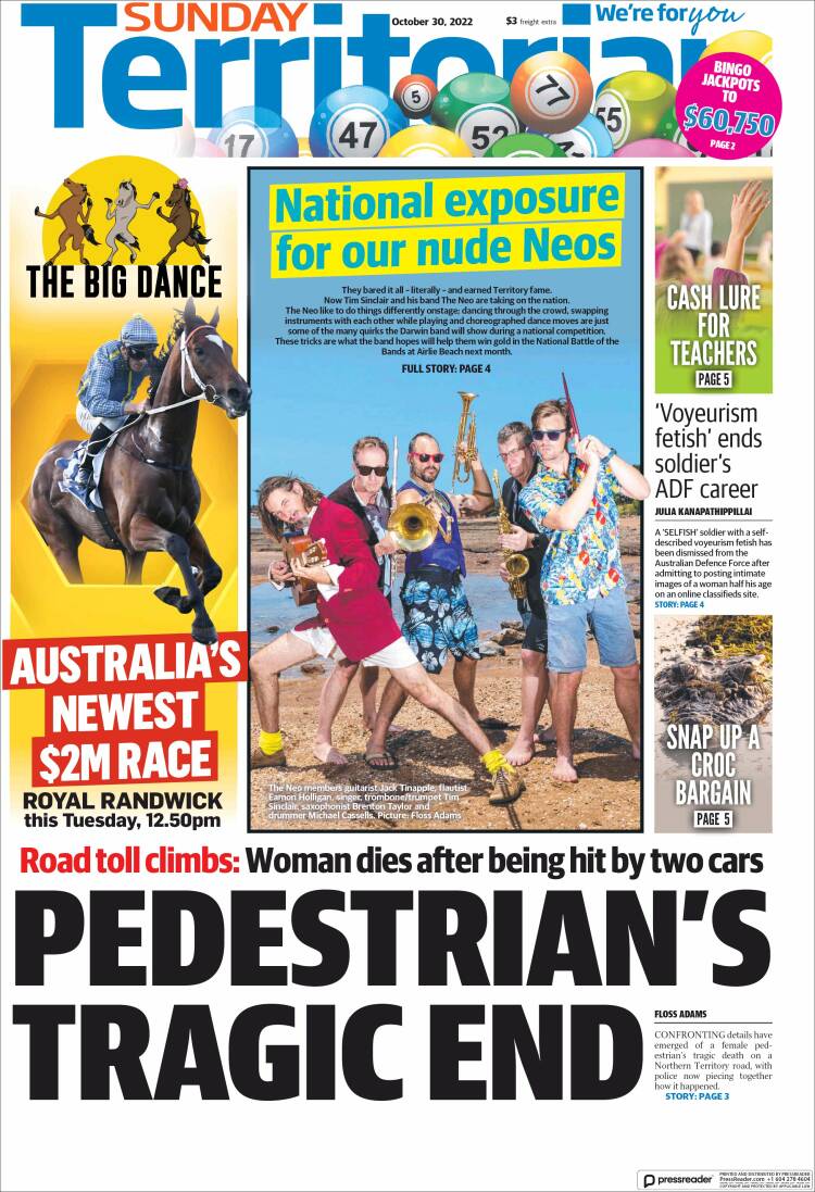 Portada de Northern Territory News (Australia)
