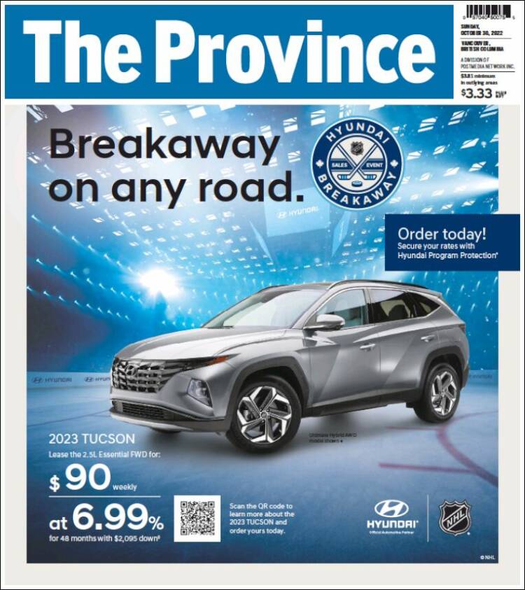 Portada de The Province (Canadá)