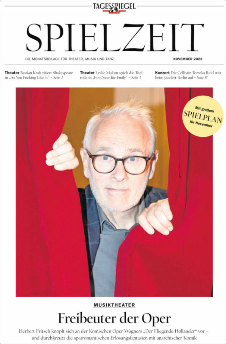 Portada de Der Tagesspiegel (Alemania)