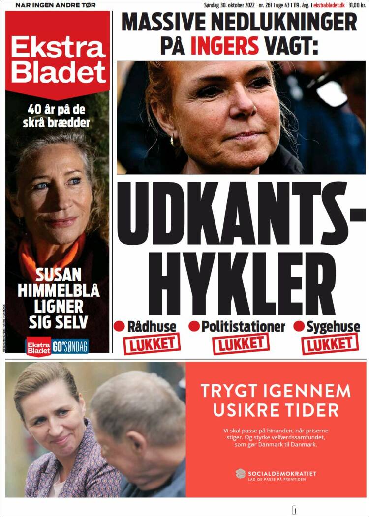 Periódico Ekstra Bladet (Dinamarca). Periódicos De Dinamarca. Edición ...