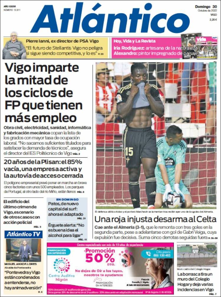 Portada de Atlántico Diario (España)