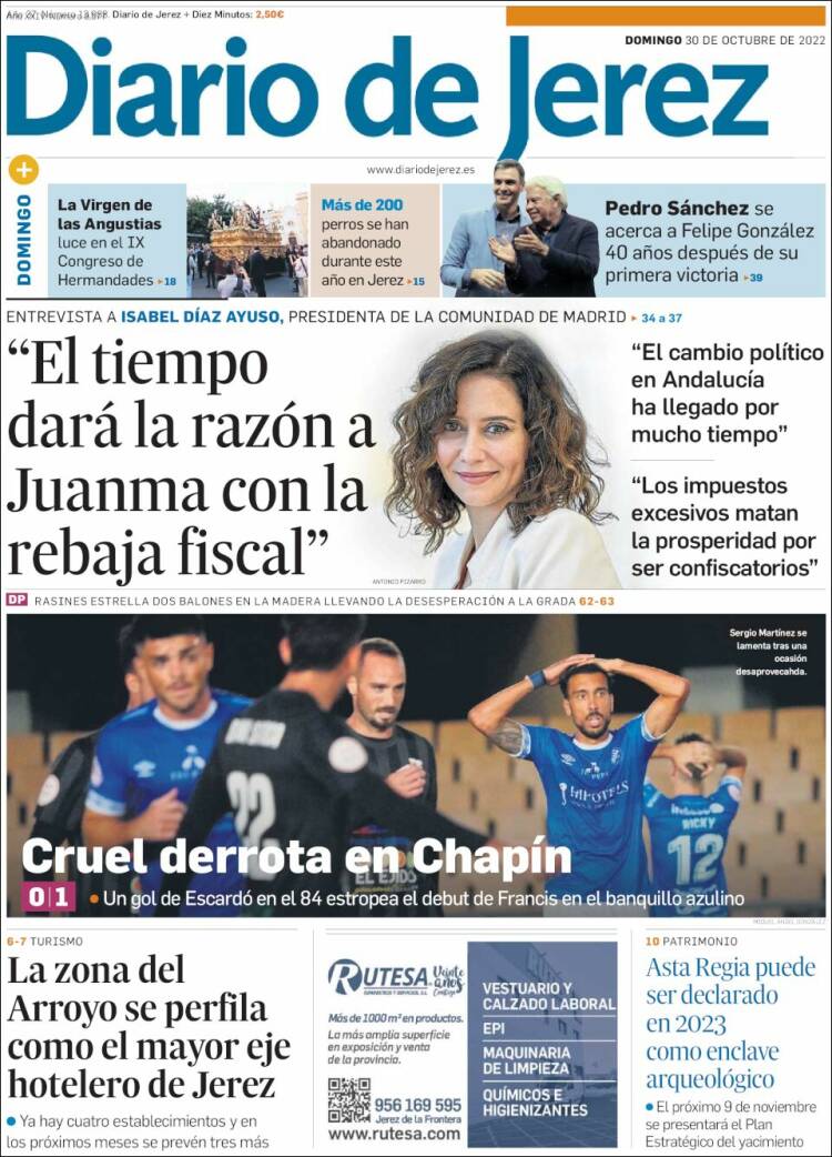 Portada de Diario de Jerez (España)