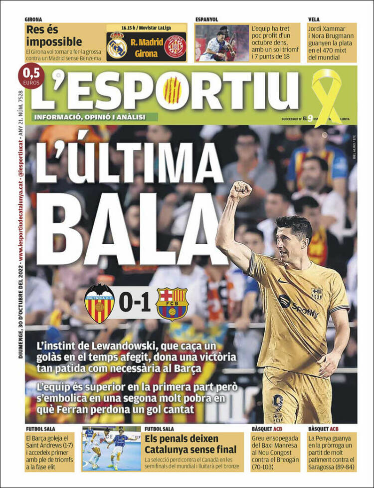 Portada de L'Esportiu (España)
