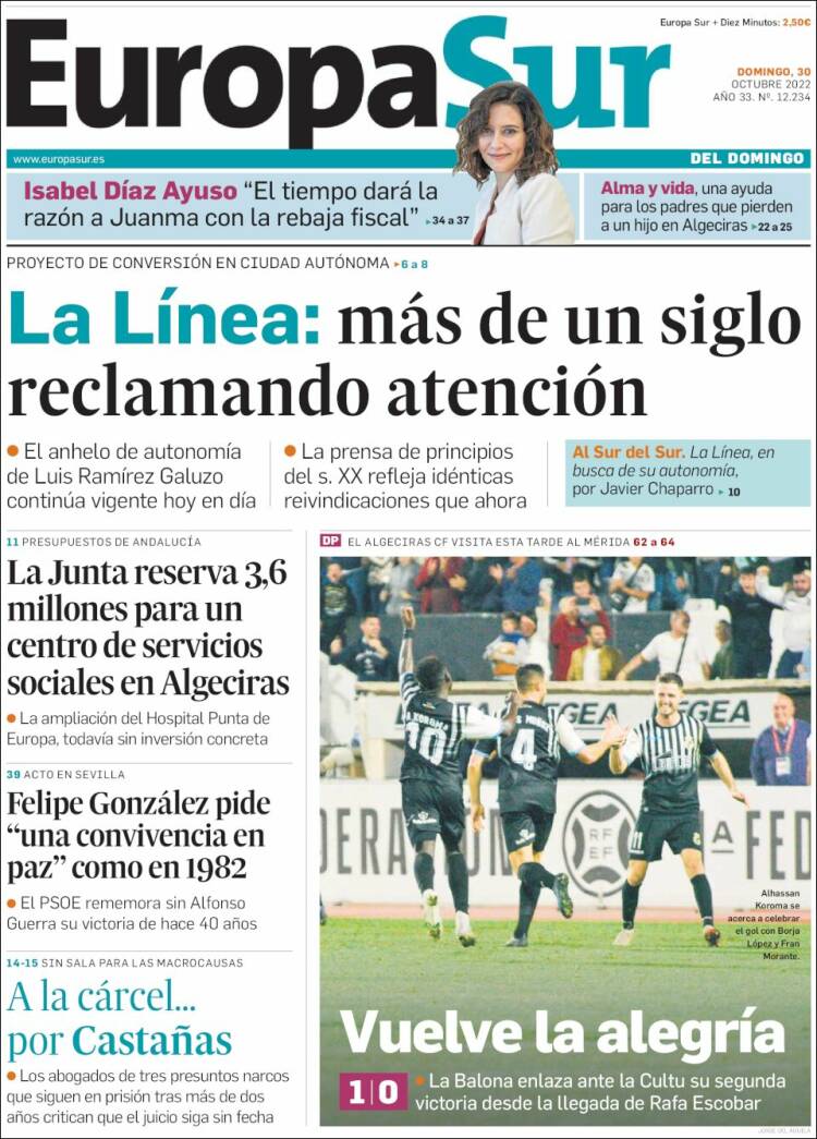 Portada de Europa Sur (España)