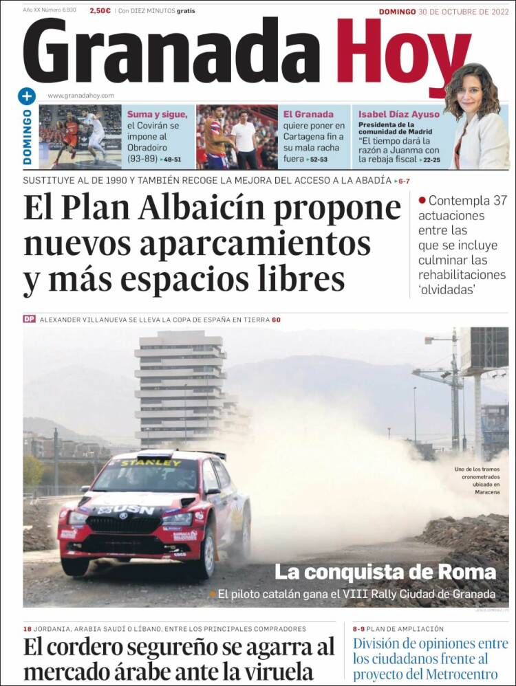 Portada de Granada Hoy (España)