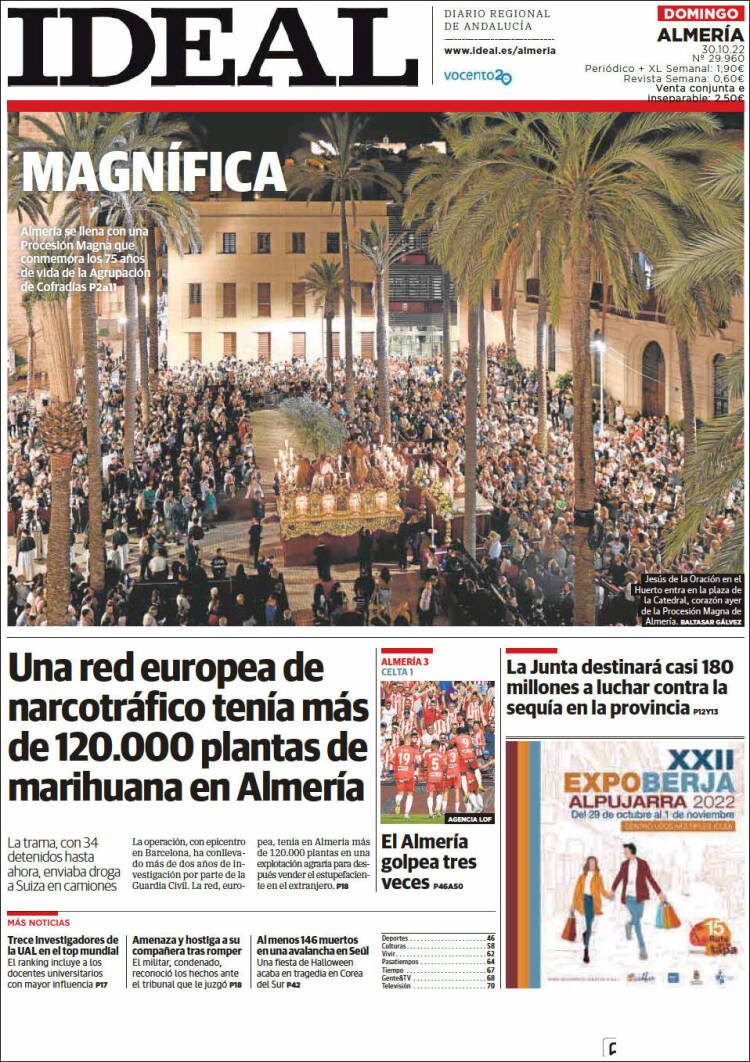 Portada de Ideal Almeria (España)