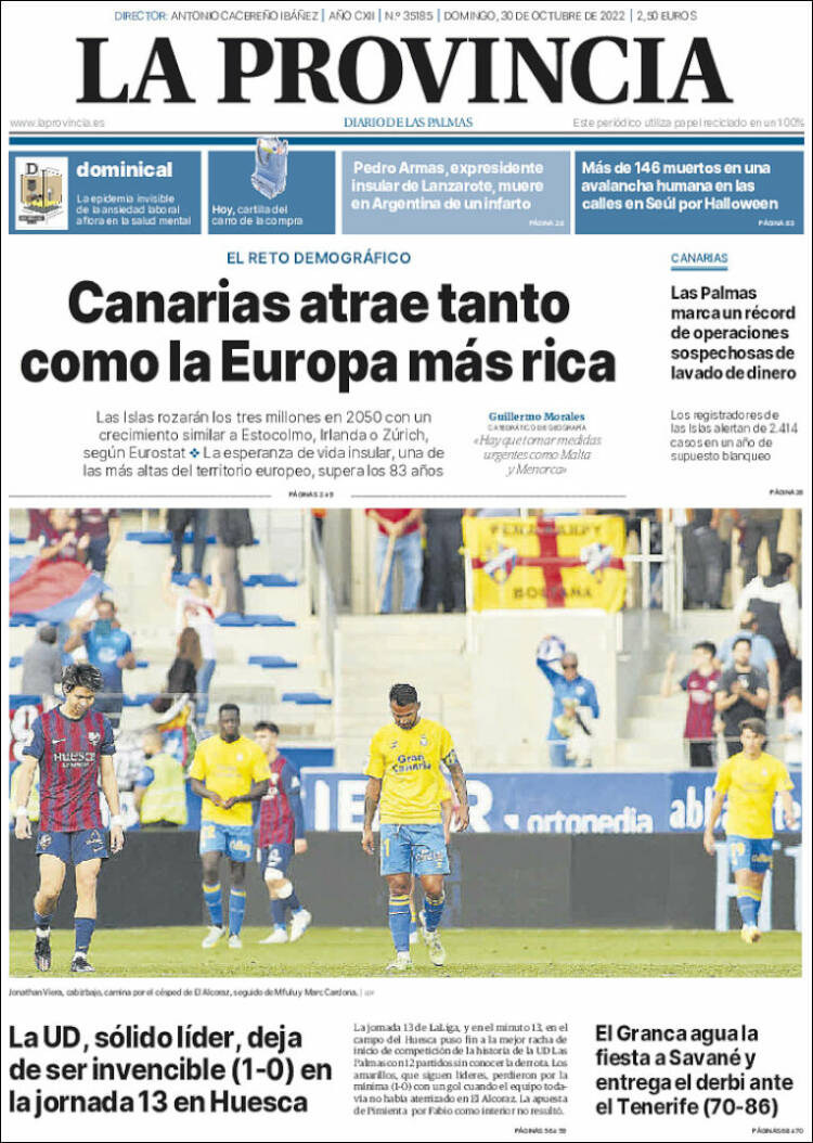 Portada de La Provincia (España)