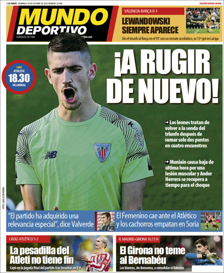 Portada de Mundo Deportivo Bizkaia (España)