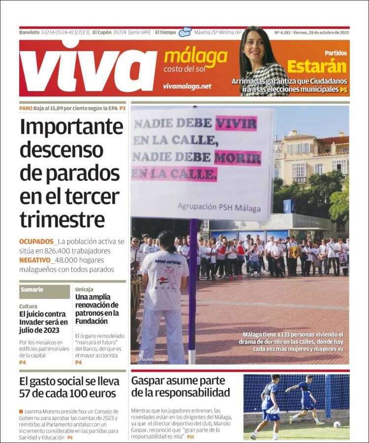 Portada de Viva Málaga (España)