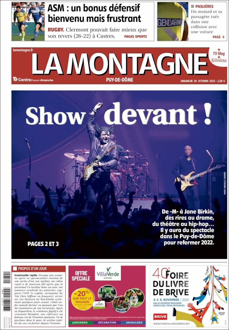 Portada de La Montagne (Francia)