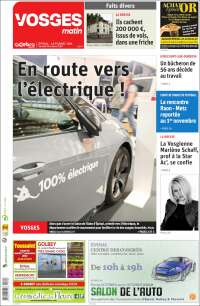 Portada de Vosges Matin (Francia)