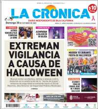 Portada de La Crónica de Baja California (M&eacute;xico)