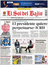 Portada de El Sol del Bajio (M&eacute;xico)