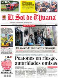 Portada de El Sol de Tijuana (M&eacute;xico)
