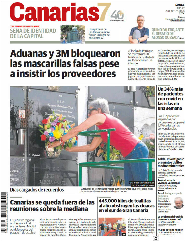 Portada de Canarias 7 (Espa&ntilde;a)